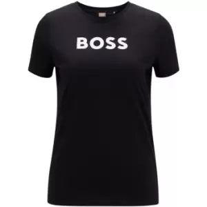 Image of Boss Elogo T Shirt Womens - Black