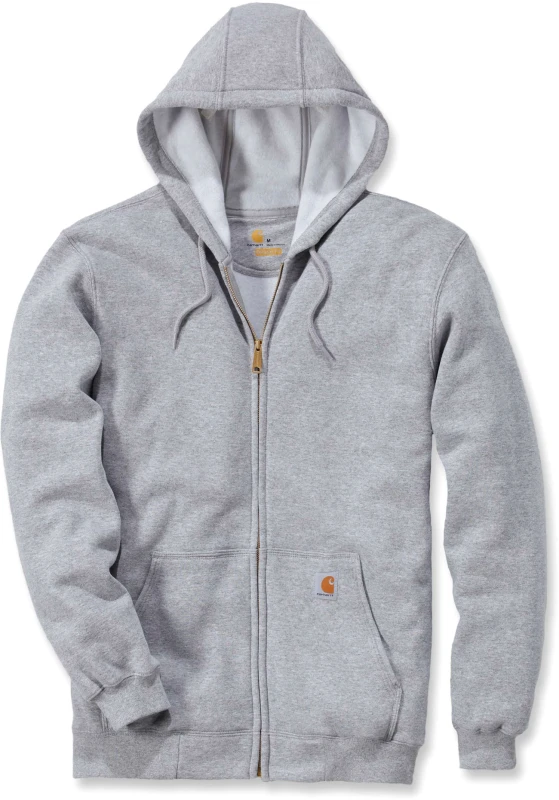 Image of Carhartt Midweight, zip hoodie , color: Light Grey , size: M