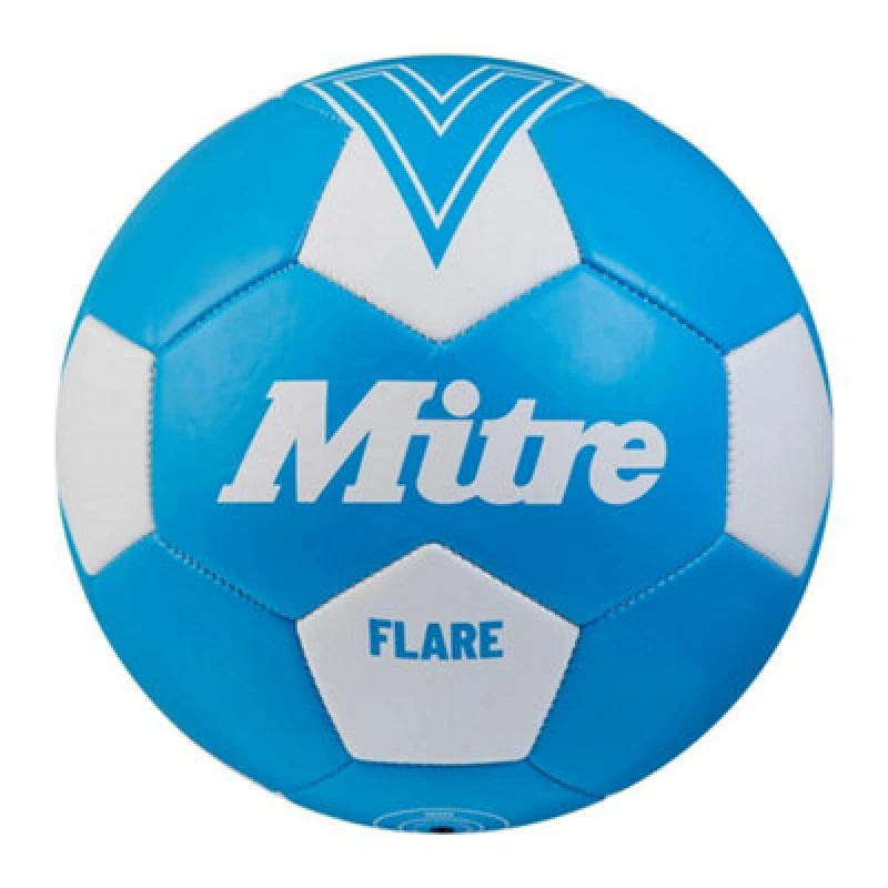 Image of Mitre Flare 2024 Football Fluorescent Blue/white (5)