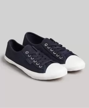 Image of Superdry Womens Low Pro Classic Sneakers Navy - Size: 4
