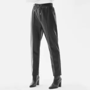 Image of Barbour International Agusta Faux Leather Tapered Trousers - UK 8