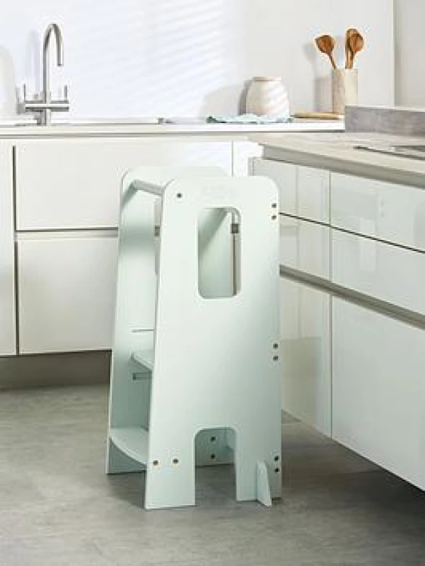 Image of Tutti Bambini Helping Hands Montessori Toddler Learning Tower - Sea Mist One Colour WQHAK Unisex