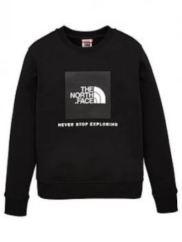 Image of The North Face Boy'S Box Crew Neck Sweat Top - Black