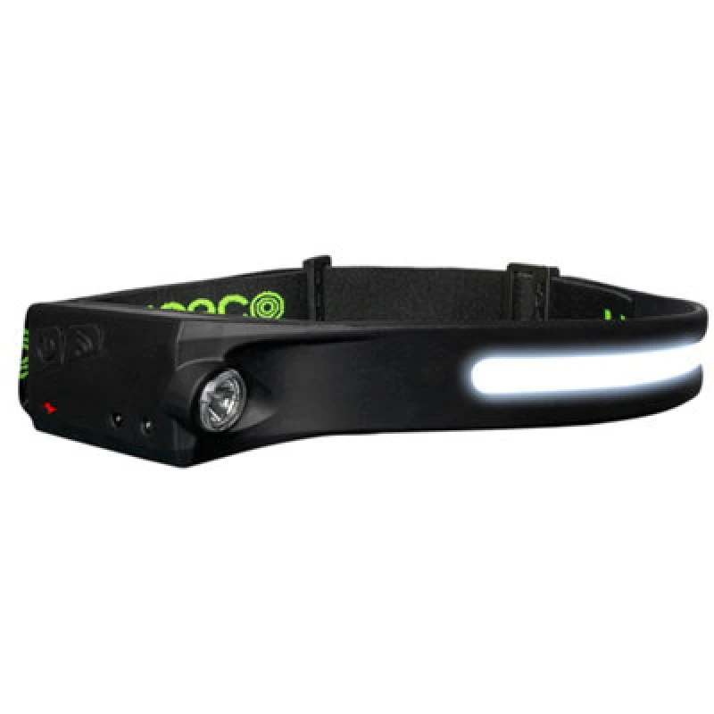 Image of Luceco Flexible USB Rechargeable Head Torch With Motion Sensor, 350Lm, Black LILHF35P65-01