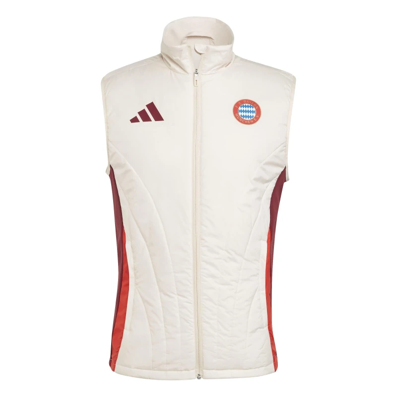 Image of adidas Bayern Munich Winterised Vest 24/25 Mens Linen S17 male XS