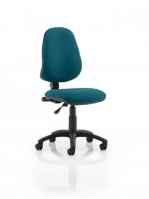 Image of Eclipse I Lever Task Operator Chair Bespoke Colour Teal