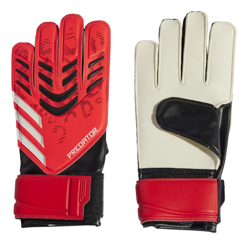 Image of adidas Predator Training Goalkeeper Gloves Juniors Red/Black unisex 5.5