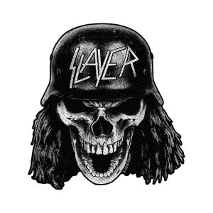 Image of Slayer - Wehrmacht Skull Cut Out Standard Patch