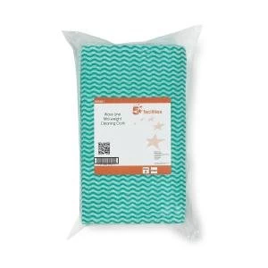 Image of Facilities Cleaning Cloth Anti microbial 40gsm W500xL300mm Wavy Line
