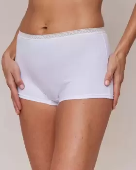 Image of Cotton Traders Womens 5 Pack Shorts in White