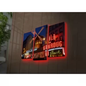 Image of 3PATDACT-8 Multicolor Decorative LED Lighted Canvas Painting (3 Pieces)