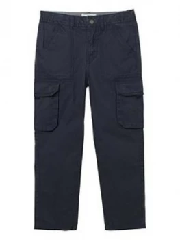 Image of Fatface Boys Hutton Cargo Trousers - Navy