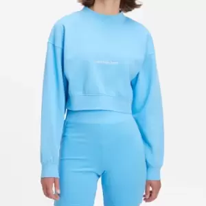 Image of Calvin Klein Jeans Womens Institutional Mock Neck Sweater - Blue Crush - XL