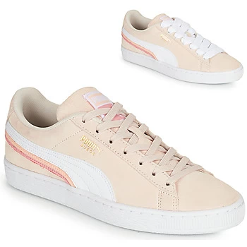 Image of Puma SUEDE TRIPLEX womens Shoes Trainers in Pink,4.5,5.5