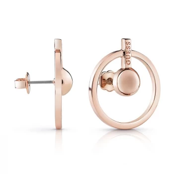 Image of Ladies Guess Influencer Rose Gold Earrings