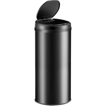 Image of Automatic Sensor Dustbin 30L 40L 56L Waste Bin Kitchen Stainless Steel Trash Can Black - 40 Litres
