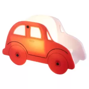 Image of Glow Car Table Lamp LED Children's Bedside Lighting - Red - Litecraft