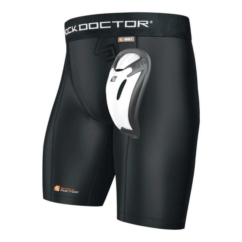 Image of Shock Doctor Mens Core Compression Shorts in Black Size: Medium Black Male M