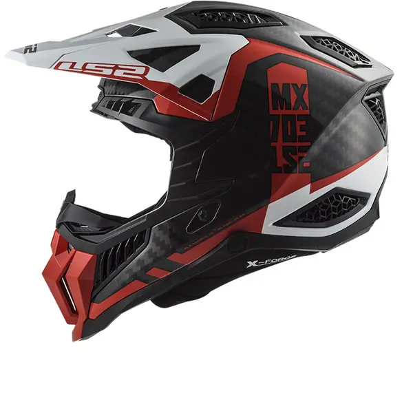 Image of LS2 MX703 C X-Force Victory Red White Size S