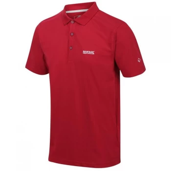 Image of Regatta Sinton Coolweave Jersey Polo Shirt - Delhi Red