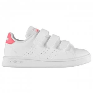 Image of adidas Advantage Cloud Foam Trainers Child Girls - White/Pink