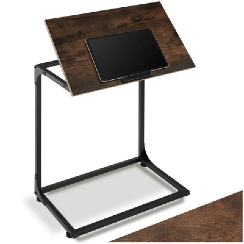 Image of tectake Bedside Table Ruston in Dark Brown Dark Brown Unisex