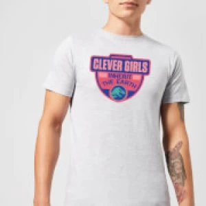 Image of Jurassic Park Clever Girls Inherit The Earth Mens T-Shirt - Grey - S