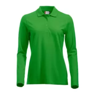 Image of Clique Womens/Ladies Classic Marion Long-Sleeved Polo Shirt (XXL) (Apple Green)