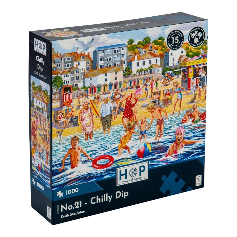 Image of The House Of Puzzles No. 21 - Chilly Dip, 1000 Piece Jigsaw Puzzle Multi unisex