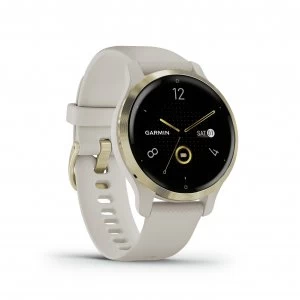 Image of Garmin Venu 2S GPS Smartwatch - Light Gold / Light Sand