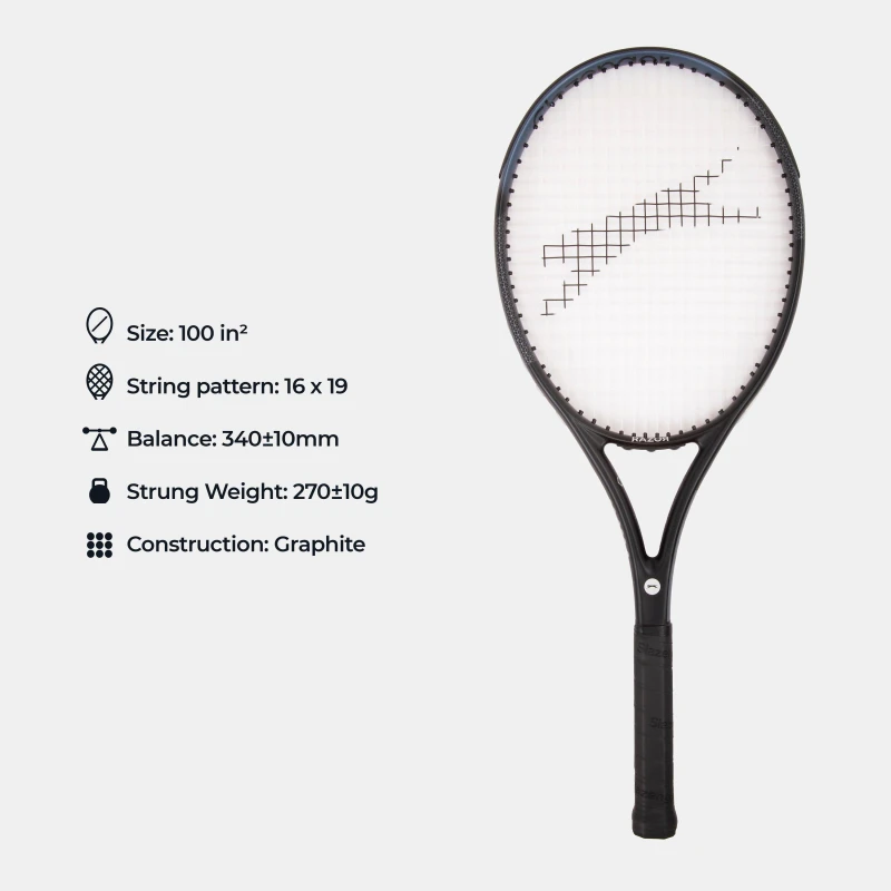 Image of Slazenger RazorTennis Racket Black unisex L2