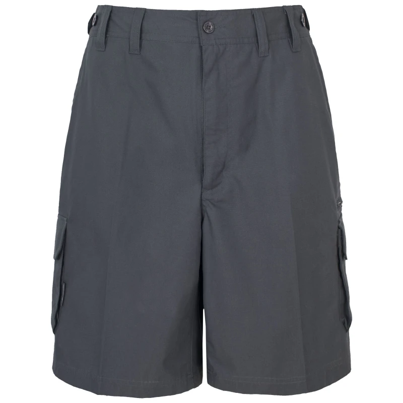 Image of Trespass Trespass Men Gally Water Repellent Hiking Cargo Shorts in Dark Grey Size: X-Small Dark Grey XS Male 5054752020187