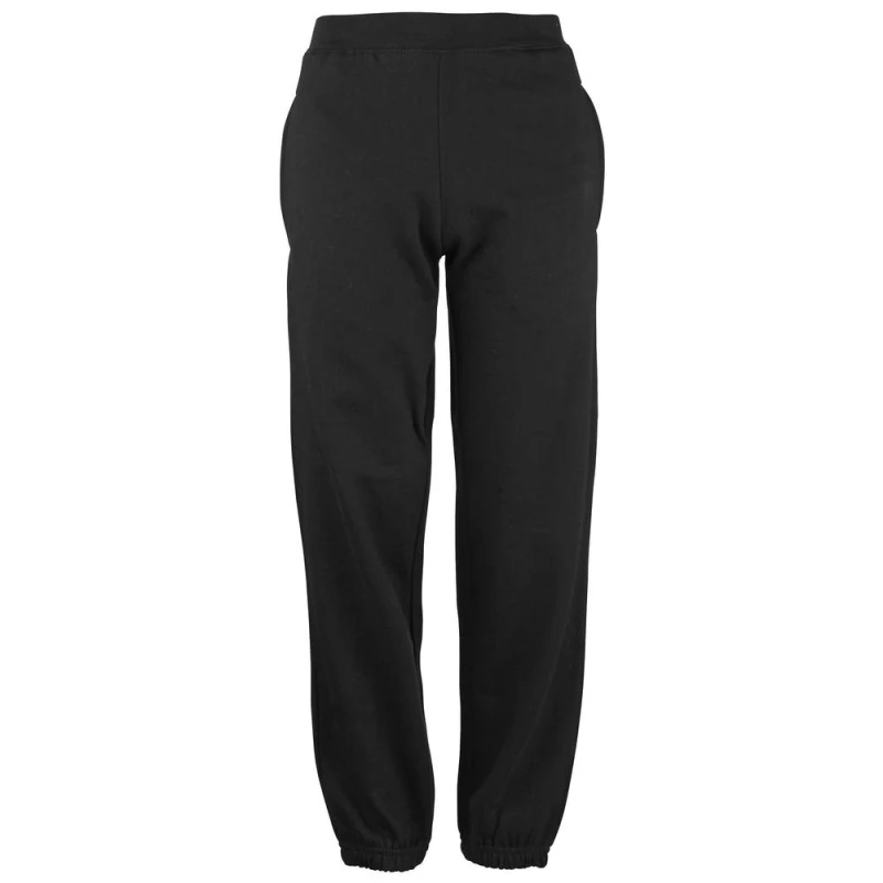 Image of AWDis Cuffed Jogpants Jogging Bottoms (Pack of 2) in Black Size: 12-13 Years Black Unisex 12-13 Years