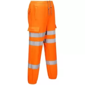 Image of Portwest - RT48ORRS - sz S Hi-Vis Jogging Bottoms - Orange - Orange
