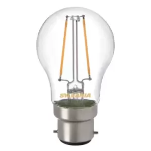 Image of Sylvania B22 2W 250Lm Round LED Filament Light Bulb