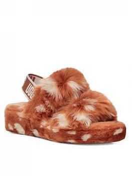 Image of UGG Oh Yeah Spots Slipper - Natural, Size 7, Women