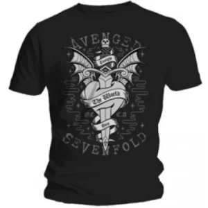Image of Avenged Sevenfold Cloak and Dagger Black T Shirt: Small