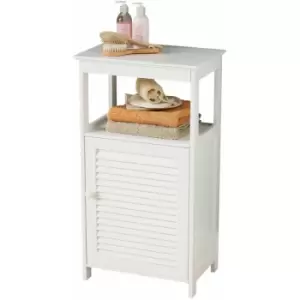 Image of White Wood Floor Cabinet - Premier Housewares