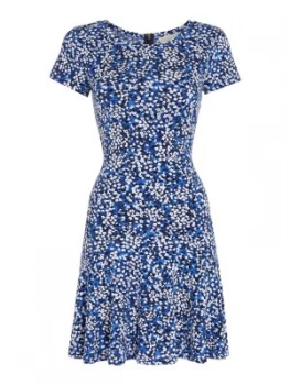 Image of Michael Kors Long Sleeved Printed Dress Multi Coloured