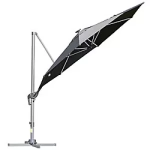 Image of Outsunny Sun Umbrella 84D-110CG Aluminum, Polyester Dark Grey