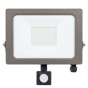Image of Status Natural Grey PIR LED FLood Light - 30W