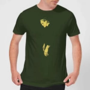Image of Universal Monsters Frankenstein Illustrated Mens T-Shirt - Forest Green - M