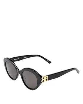 Image of Balenciaga Womens Dynasty Round Sunglasses, 52mm