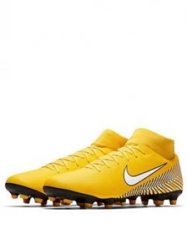 Image of Nike Mens Mercurial Superfly 6 Academy Neymar Mg Football Boot BlackYellow Size 9 Men