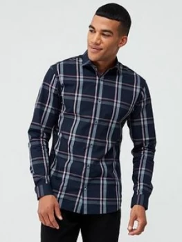 Image of Jack & Jones Premium Graphic Shirt - Navy, Size S, Men