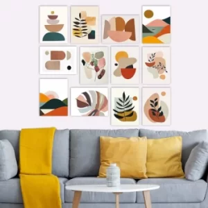 Image of 12MDF02 Multicolor Decorative MDF Painting (12 Pieces)