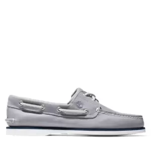 Image of Timberland Classic Full-grain Boat Shoe For Men In Grey, Size 7.5