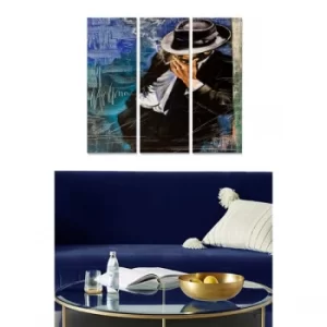 Image of MDF42042499 Multicolor Decorative MDF Painting (3 Pieces)