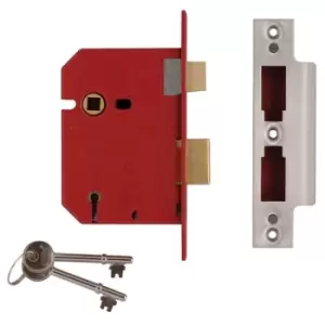 Image of Union Y2201-SC-3.00 2201 5 Lever Mortice Sashlock Satin Chrome 77....