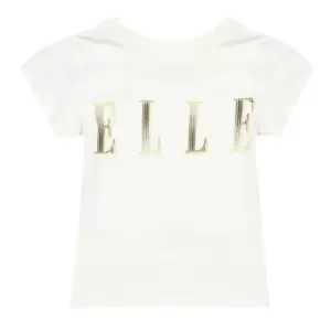 Image of Elle Fitted Short Sleeve T-Shirt Infant Girls - Cream